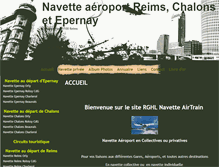 Tablet Screenshot of navette-aeroport-reims.com